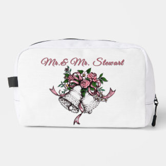 Neceser Campanas de boda rosadas personalizadas