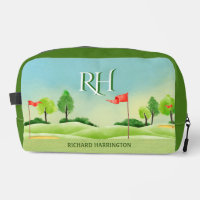 Campo de Golf Tema Verdes Monograma Nombre