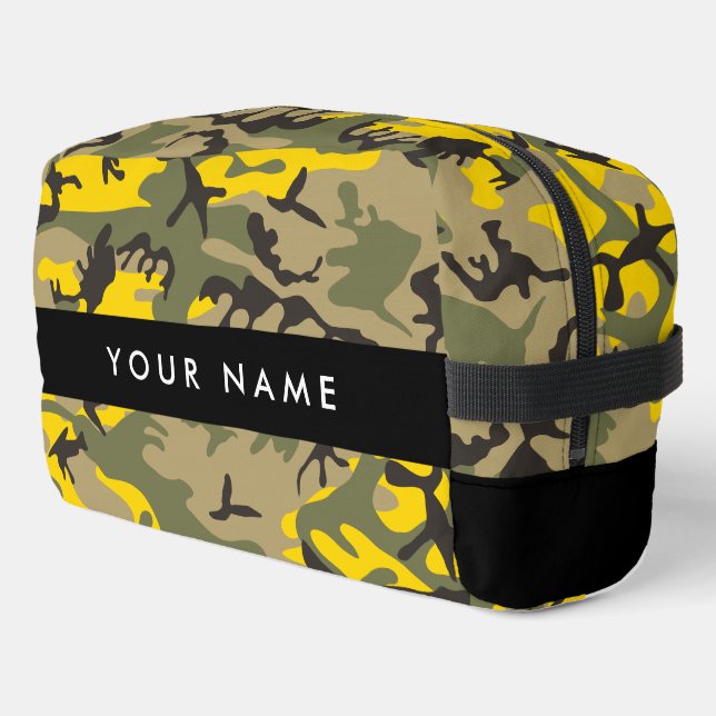Neceser Camuflaje amarillo y verde Tu nombre Personaliza (Esquina izquierda)