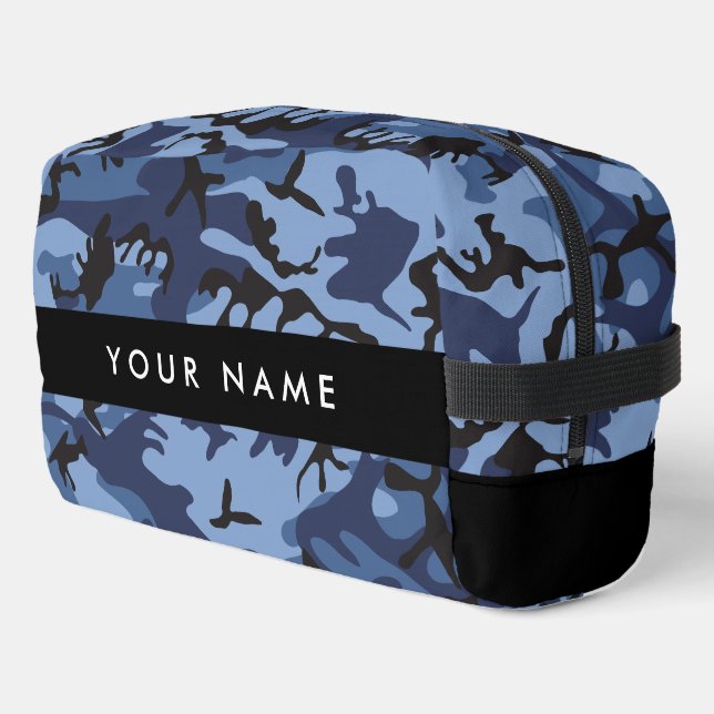 Neceser Camuflaje azul marino Tu nombre Personaliza (Esquina izquierda)