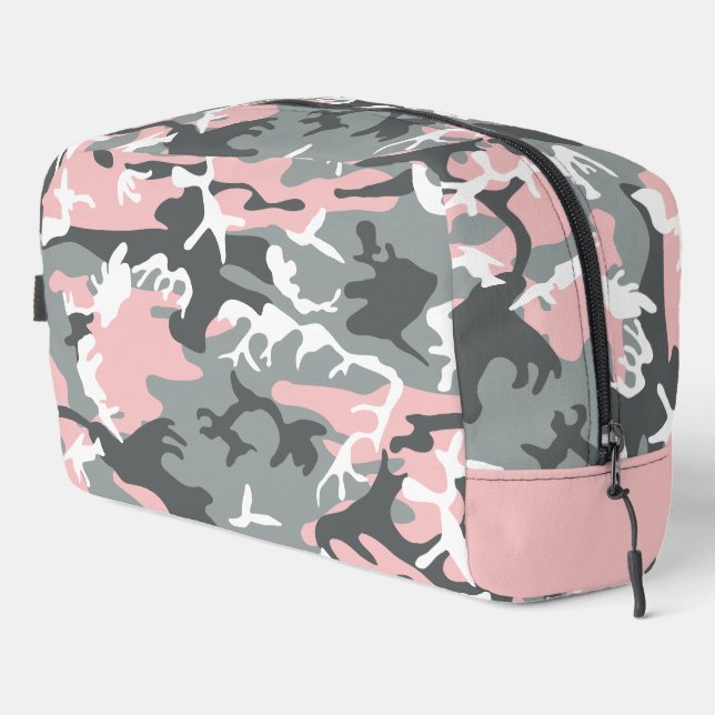 Neceser Camuflaje rosa y gris, ejército, ejército (Esquina derecha)