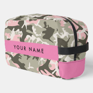 Neceser Camuflaje rosa y verde Tu nombre Personaliza