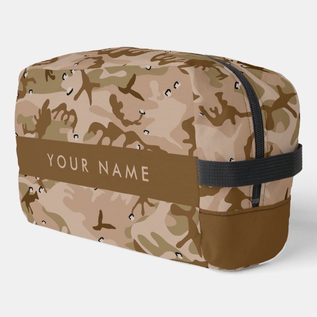 Neceser Canales de camuflaje del desierto, tu nombre, pers (Esquina izquierda)