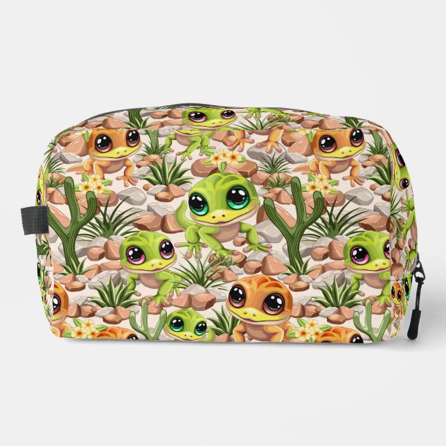 Neceser Caracteres de dibujos animados de Baby Geckos Cute (Anverso)