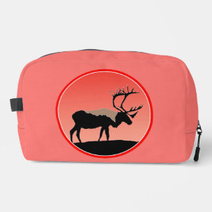 Neceser Caribou al Atardecer - Arte de Vida Silvestre Orig