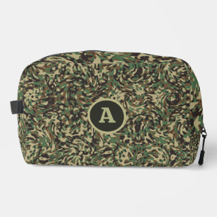 Neceser Carta personalizada verde de moda de camuflaje