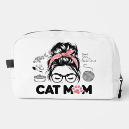 Neceser "Cat Mom" Funny Cute Cat Lover Women Dopp Kit
