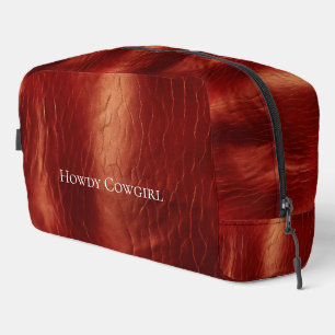 Neceser Cherry Brown Textured Look