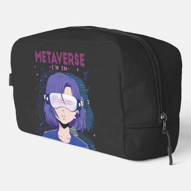 Neceser Chica anime gafas de realidad virtual Dopp Kit (Esquina derecha)