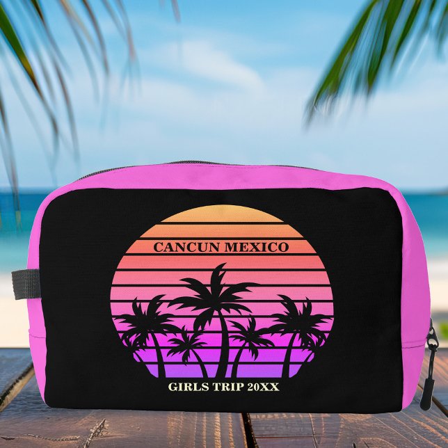 Neceser Chica de playa Personalizado de palmeras negras ro (Subido por el creador)