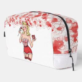 Neceser Chica Pin-Up Retro Rubia del Día de San Valentín