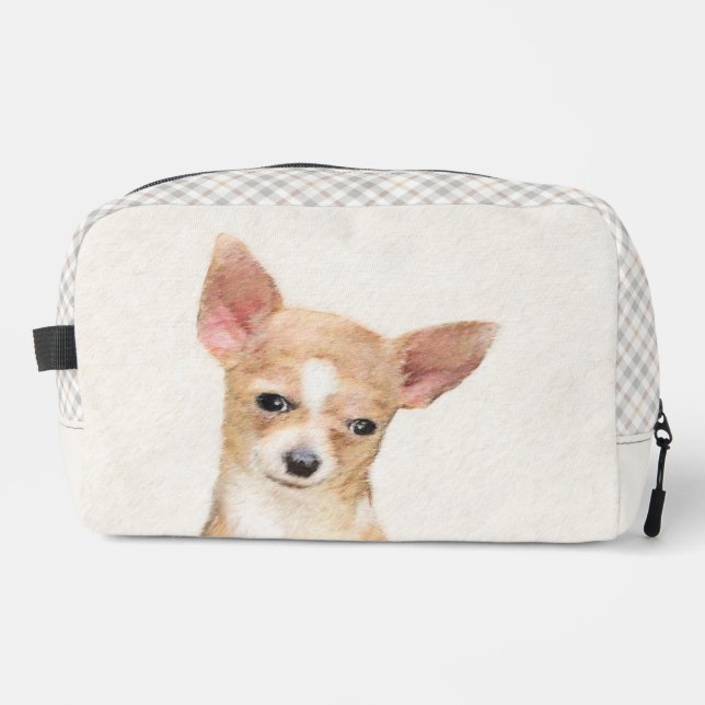 Neceser Chihuahua Smooth Coat Pintura Original De Perro (Anverso)