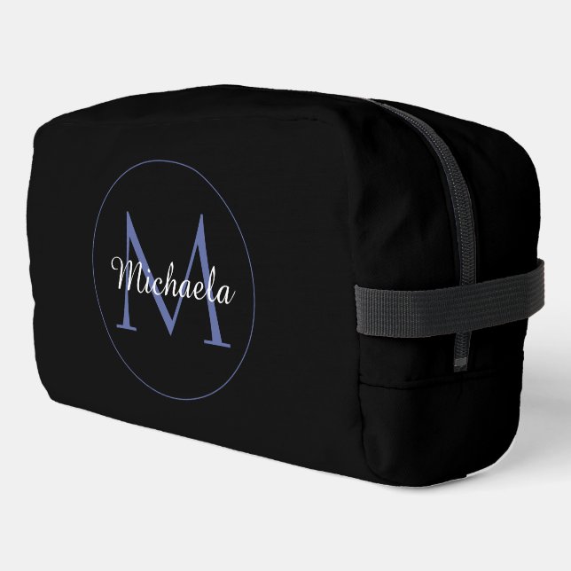 Neceser Círculo minimalista monograma moderno nombre inici (Esquina izquierda)