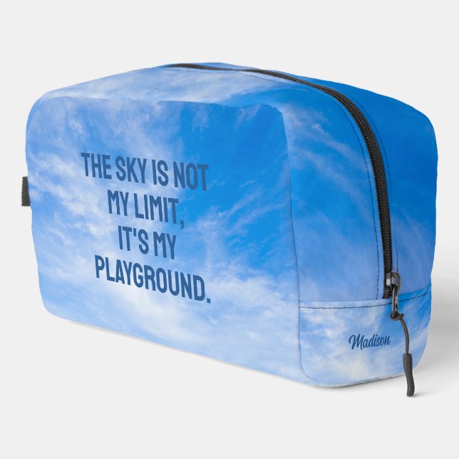 Neceser Cita de Sky de nombre personalizado (Esquina derecha)