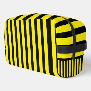 Neceser Clásico Amarillo brillante y rayas negras