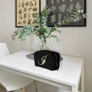 Neceser Clásico regalo de madre flor roja inicial monogram