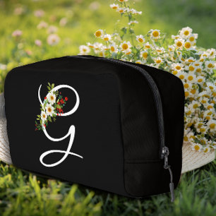 Neceser Clásico regalo para mamá con flor roja de monogram