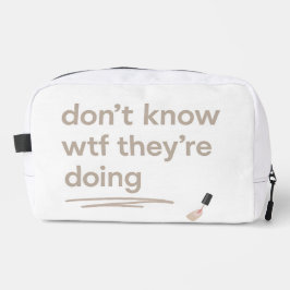 Neceser Clean Girl Chaos – Skincare Delulu Vibes Quote