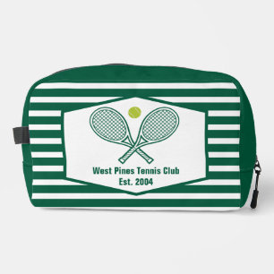 Neceser Club de Campo de Tenis a Rayas Verdes Personalizad
