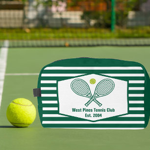 Neceser Club de Campo de Tenis a Rayas Verdes Personalizad