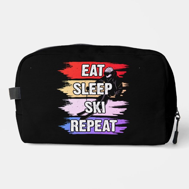 Neceser Coma Sleep Ski Repetir el diseño negrita del amant (Anverso)