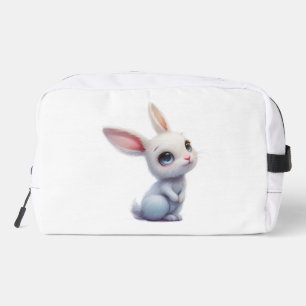 Neceser Conejito Blanco Adorable con Ojos Azules Grandes