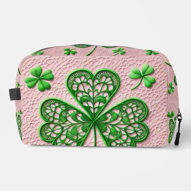 Neceser Coquette floral encaje shamrock Día de San Patrici (Anverso)