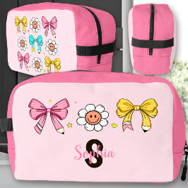 Neceser Coquette School Chica Pink Bow Name Lunch Box