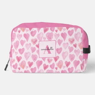 Neceser Corazón de amor acuarela rosa