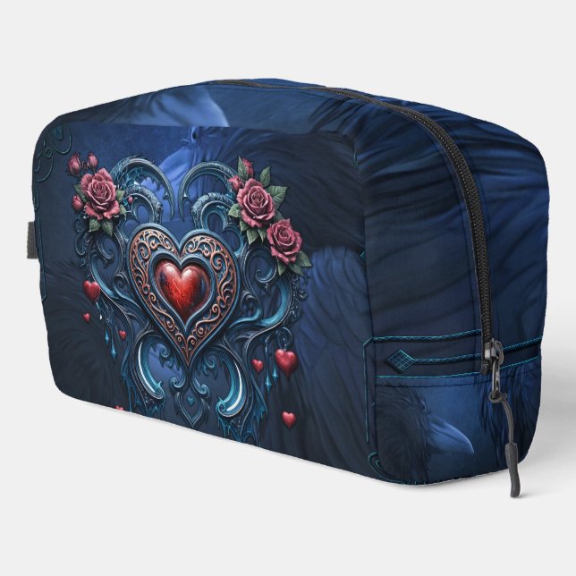 Neceser Corazón gótico de diseño artístico (Esquina derecha)