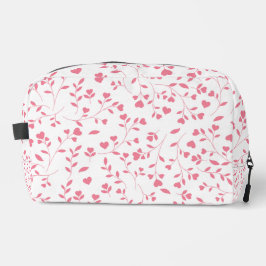 Neceser Corazón Rosa Romántico Vines Patrón Blanco