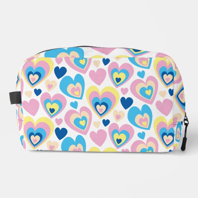 Neceser Corazones Pastel. (Anverso)