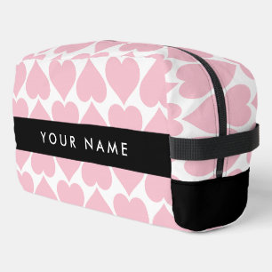 Neceser Corazones rosados, románticos, su nombre, personal