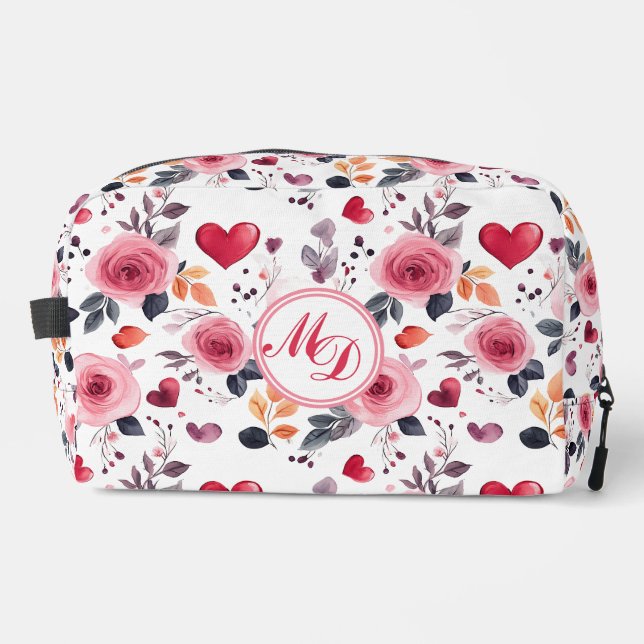 Neceser Corazones rosados y Rosas (Anverso)