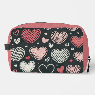 Neceser Cortos corazones de tiza de San Valentín