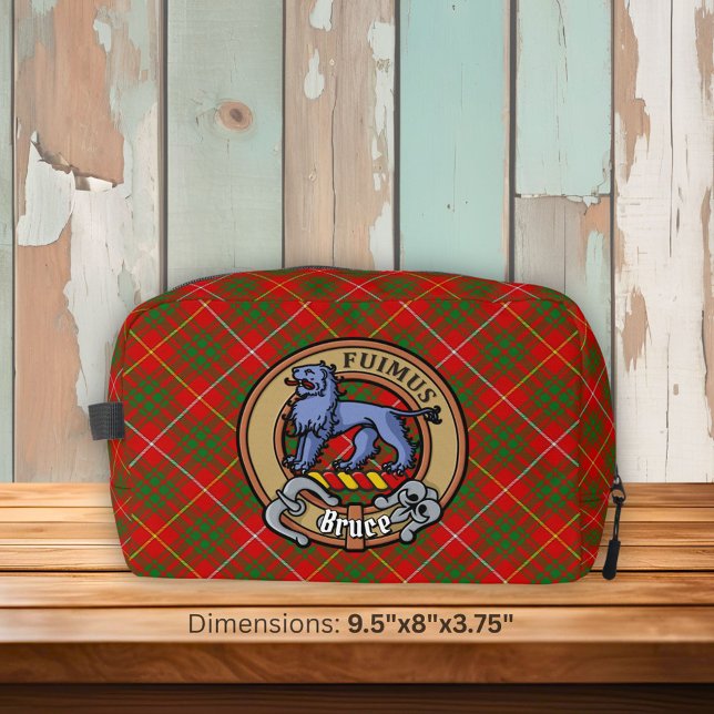 Neceser Crest de Clan Bruce sobre tartán (Subido por el creador)