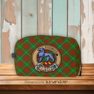 Neceser Crest de Clan Bruce sobre tartán de caza