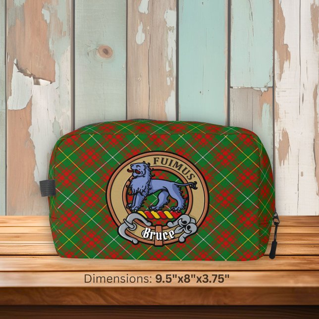 Neceser Crest de Clan Bruce sobre tartán de caza (Subido por el creador)