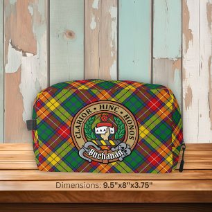 Neceser Crest de Clan Buchanan sobre tartán