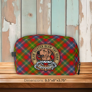 Neceser Crest de Clan Forrester sobre tartán