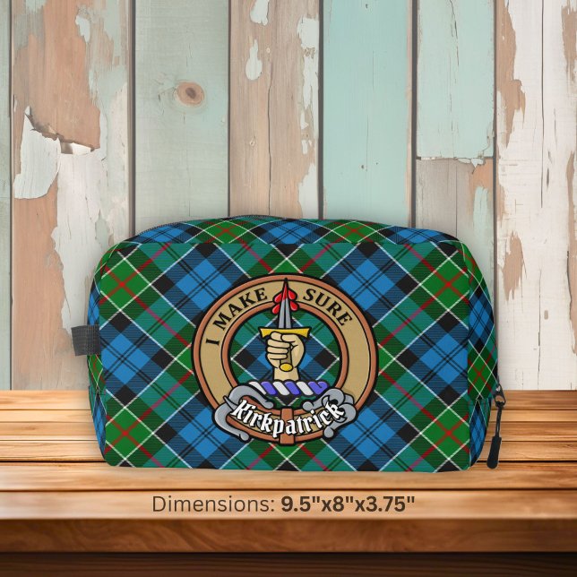 Neceser Crest de Clan Kirkpatrick sobre tartán (Subido por el creador)