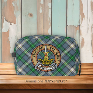 Neceser Crest de Clan MacDowall sobre Tartán