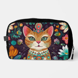 Neceser Crowned Bejewelled Cat