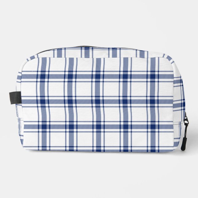 Neceser Cuadro náutico azul y blanco (Anverso)