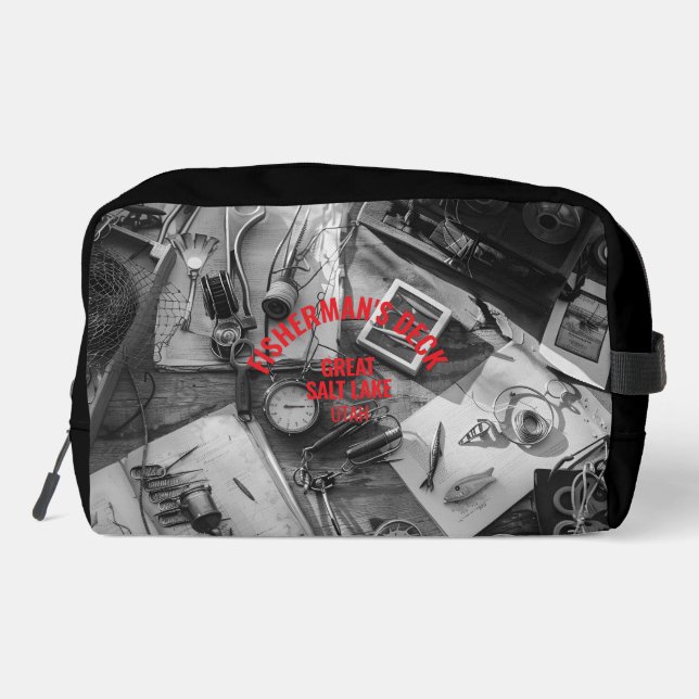 Neceser Cubierta de Pescador Blanco y Negro (Reverso )
