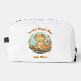 Neceser Custom Bearded Dragon Mom Toiletry Bag