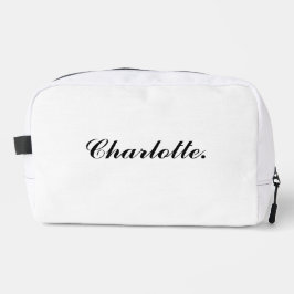 Neceser Custom Name Travel Toiletry Bag Dopp Kit