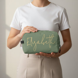 Neceser Custom Sage Travel Organizer for Teacher or Girls