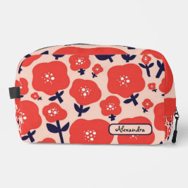 Neceser Cute Floral Seamless Pattern – Red Spring Flowers