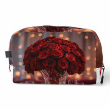 Cute Red Rose Valentine Aesthetic Cosmetic Travel 
